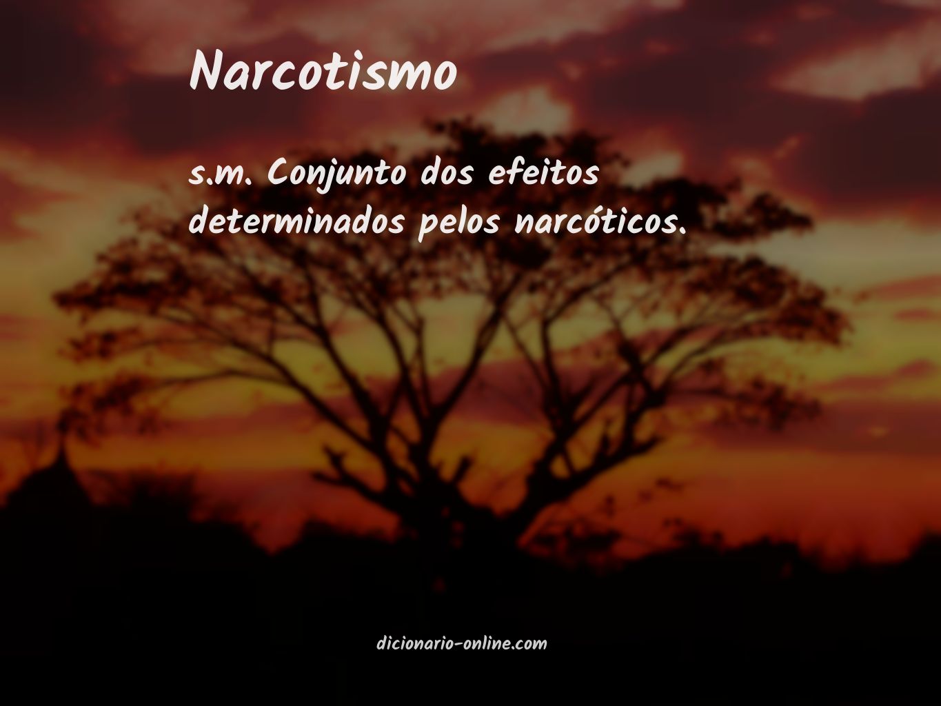 Significado de narcotismo