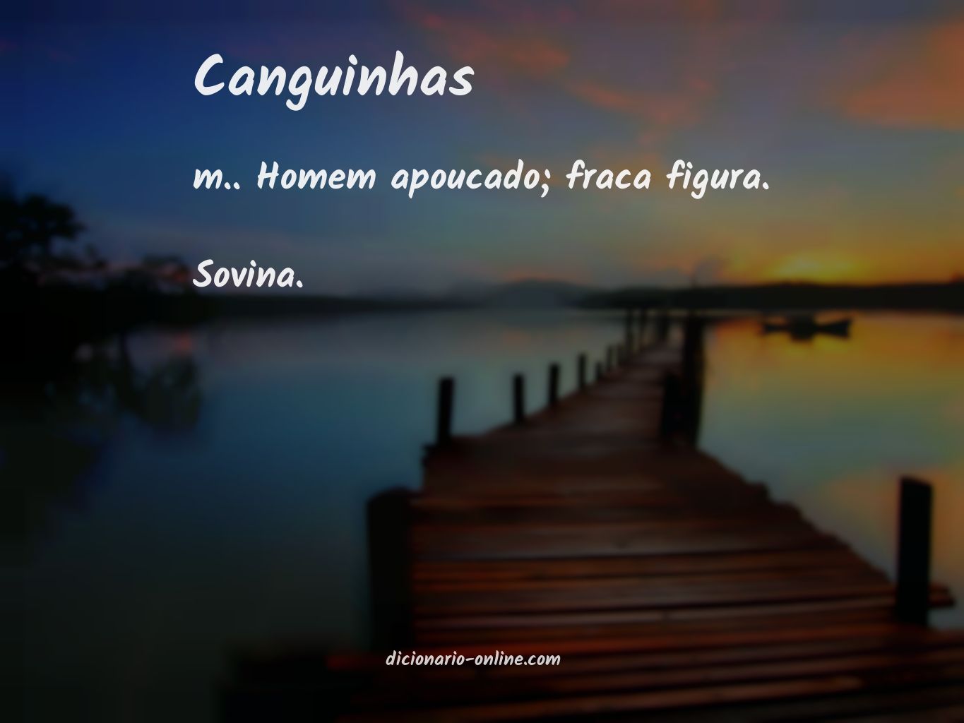 Significado de canguinhas