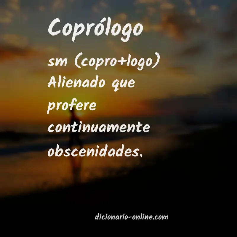 Significado de coprólogo