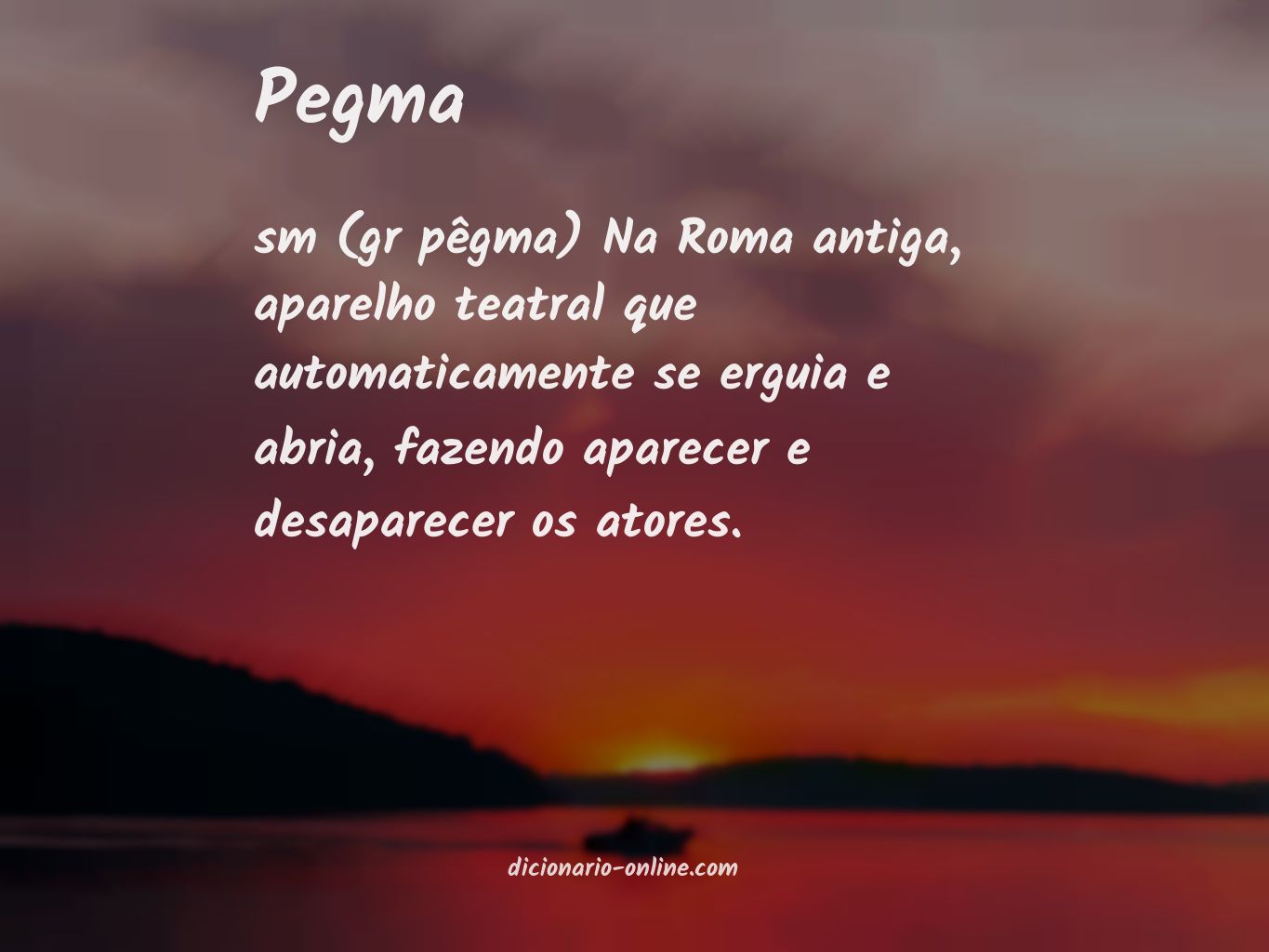 Significado de pegma