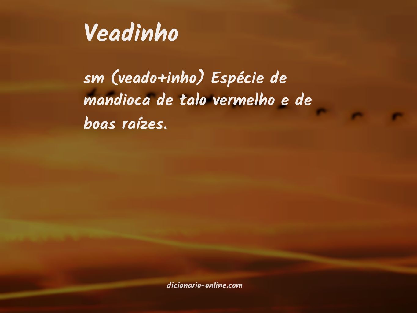 Significado de veadinho