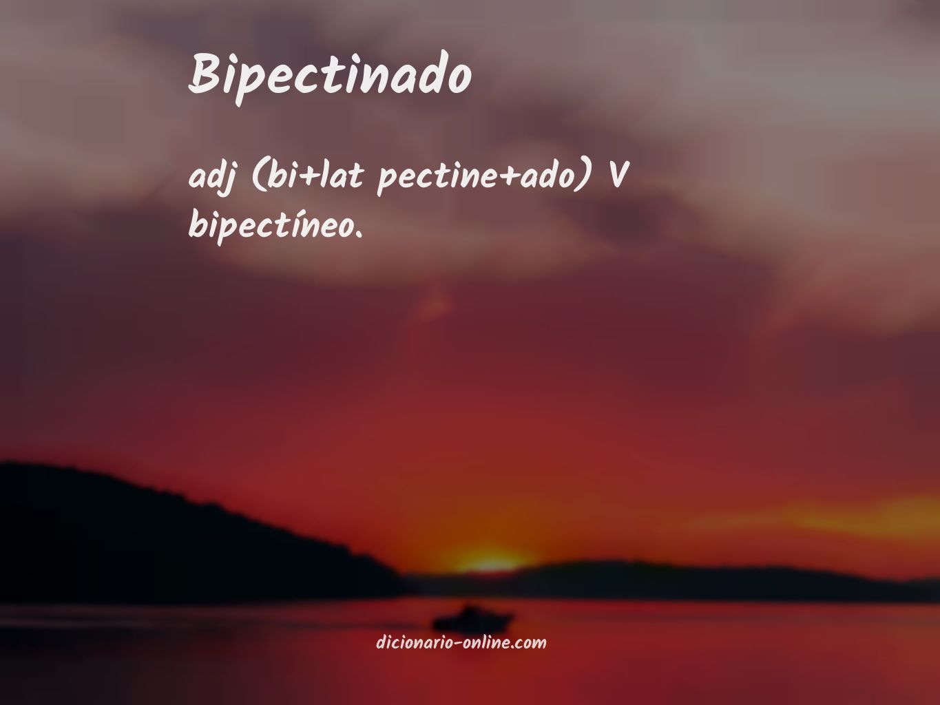 Significado de bipectinado