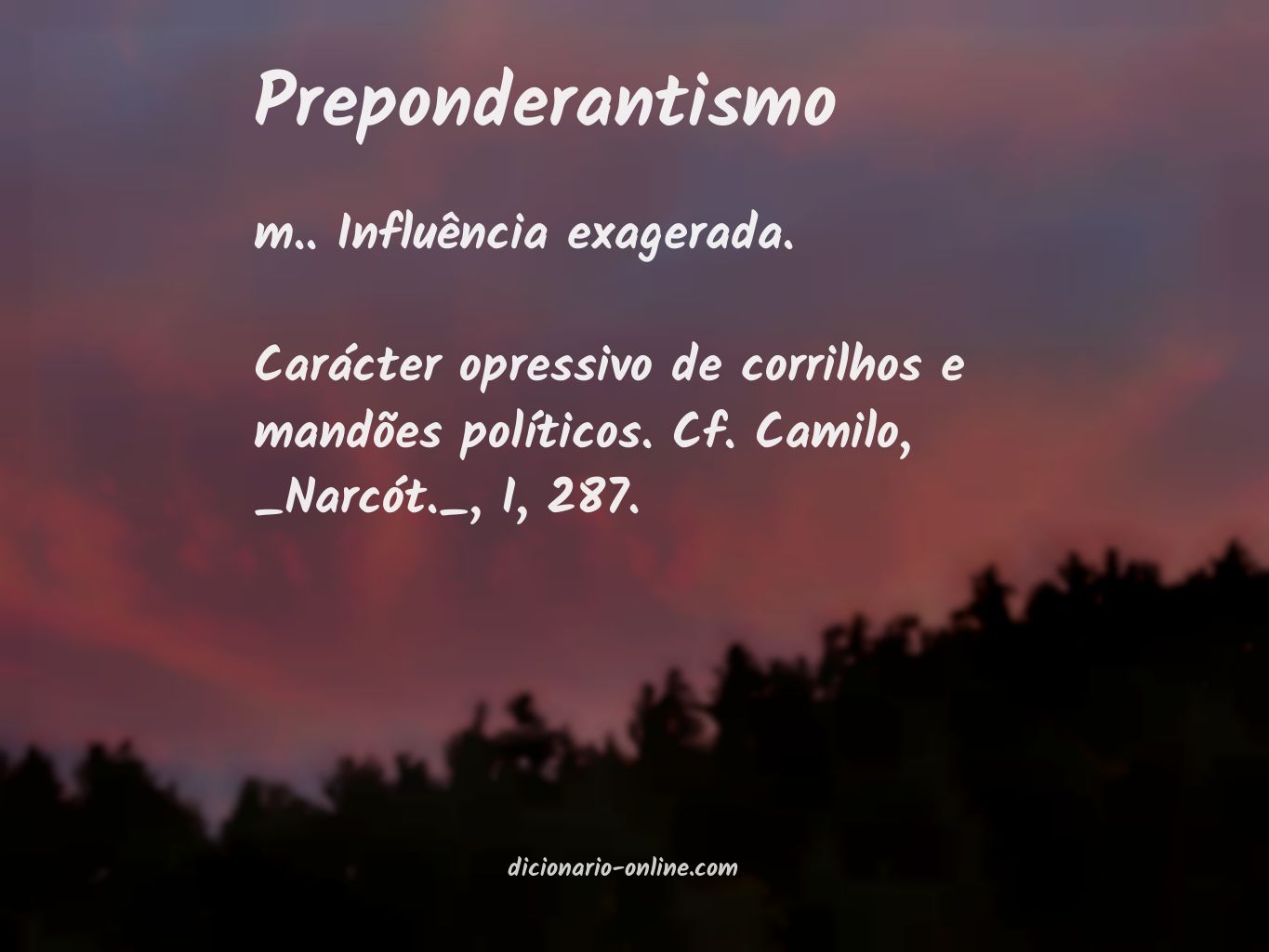 Significado de preponderantismo