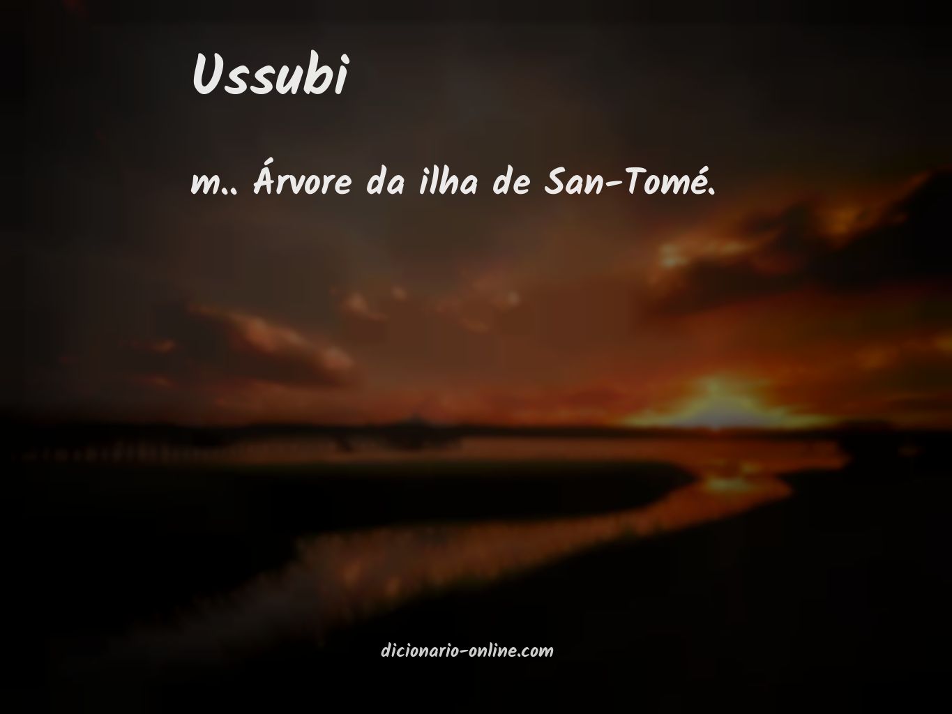 Significado de ussubi