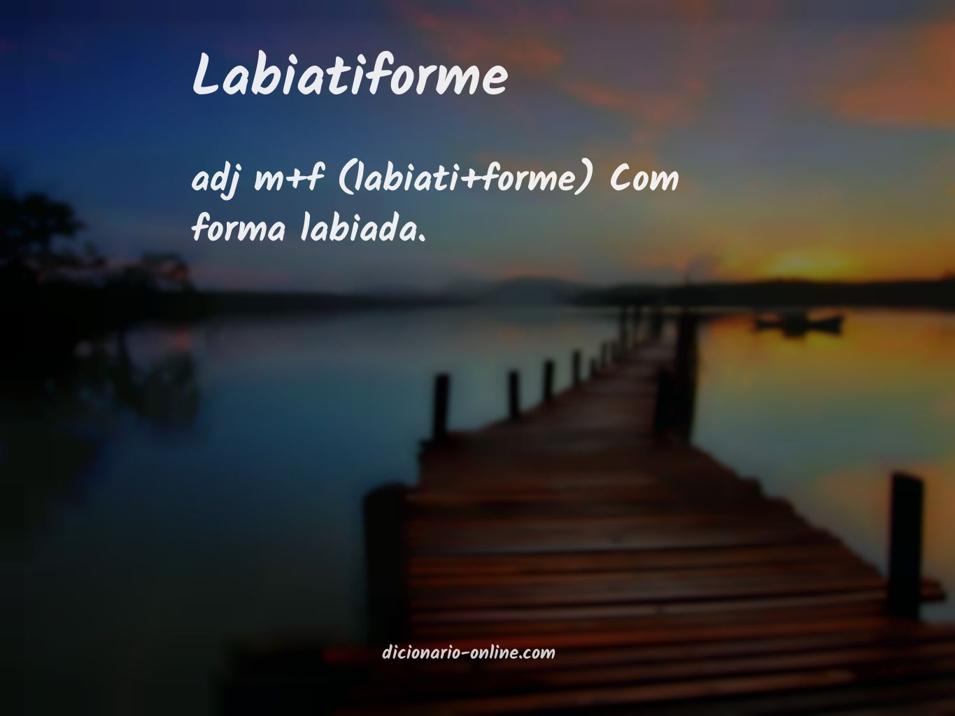 Significado de labiatiforme