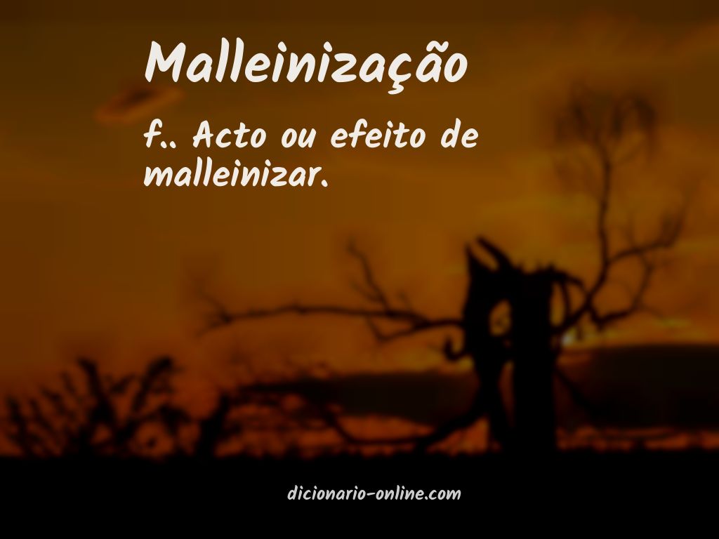 Significado de malleinização