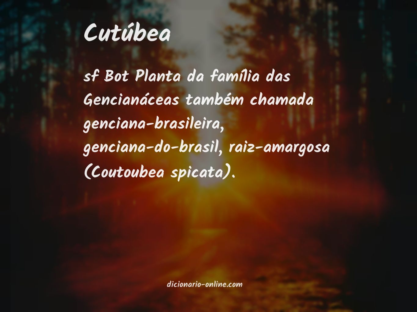 Significado de cutúbea