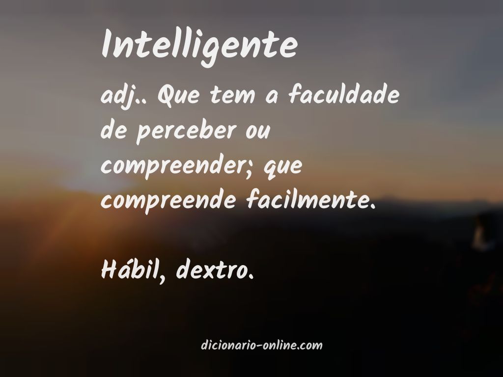 Significado de intelligente