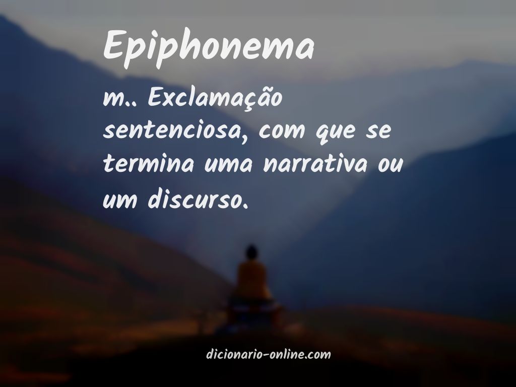 Significado de epiphonema