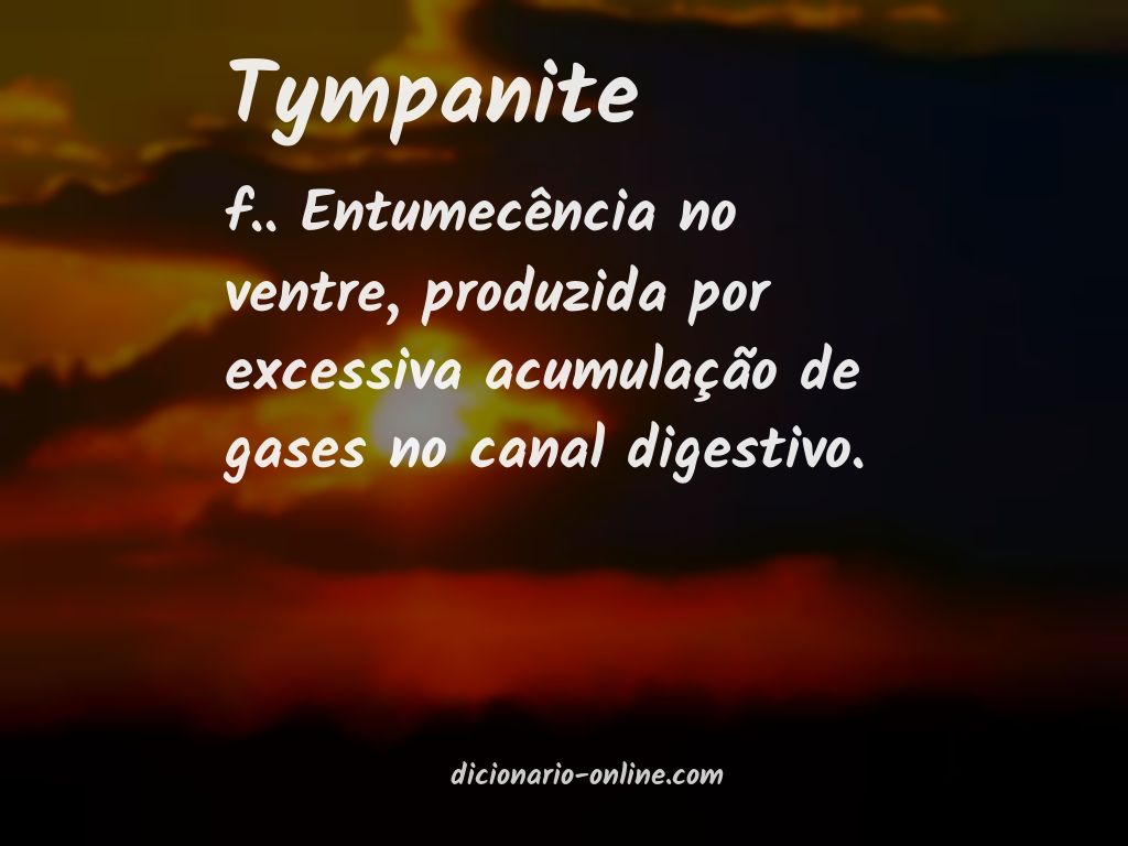 Significado de tympanite