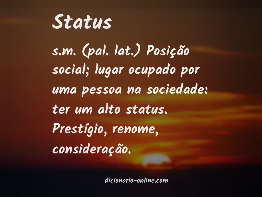 Significado de status