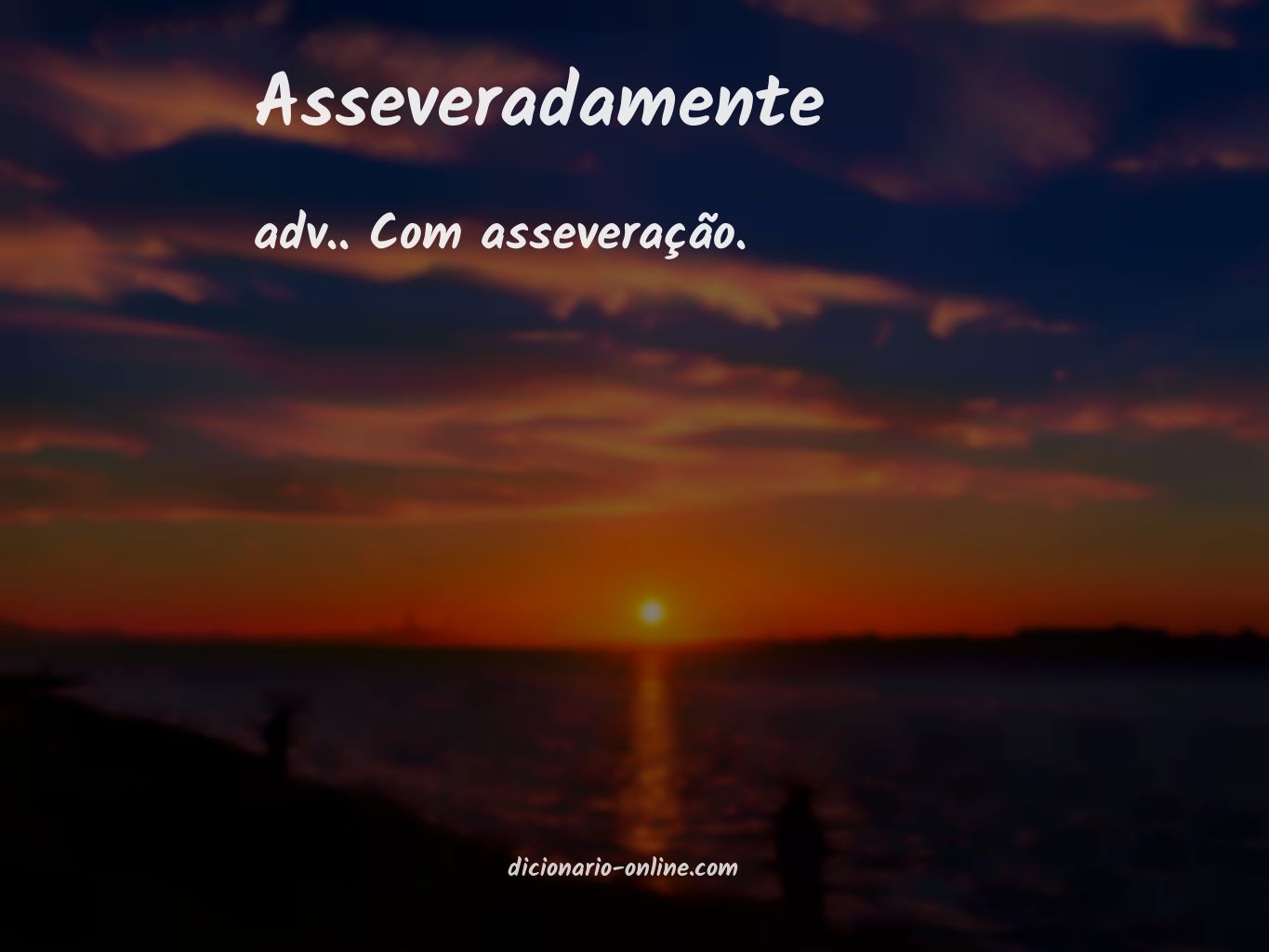 Significado de asseveradamente