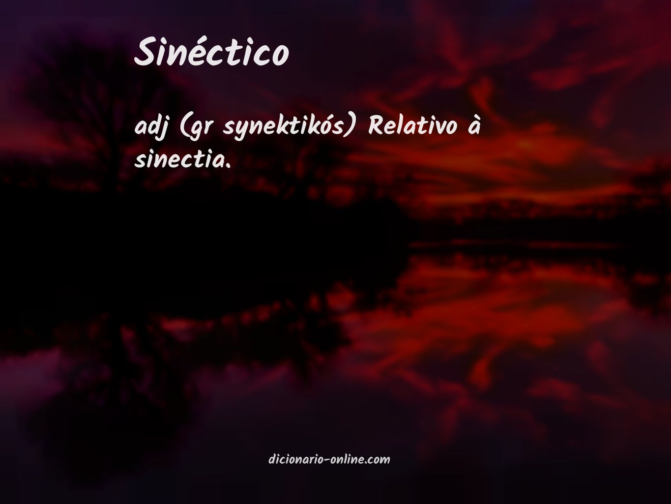 Significado de sinéctico