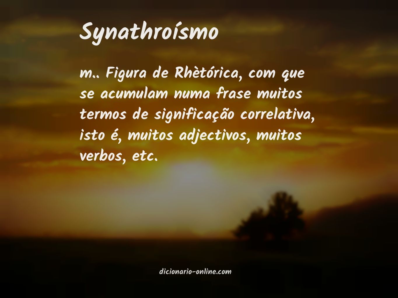 Significado de synathroísmo