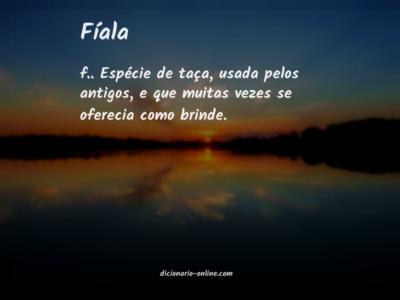 Significado de fíala