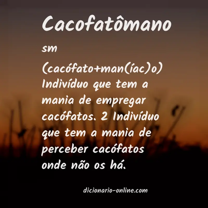 Significado de cacofatômano