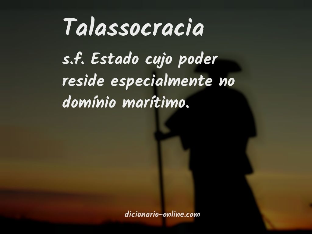 Significado de talassocracia