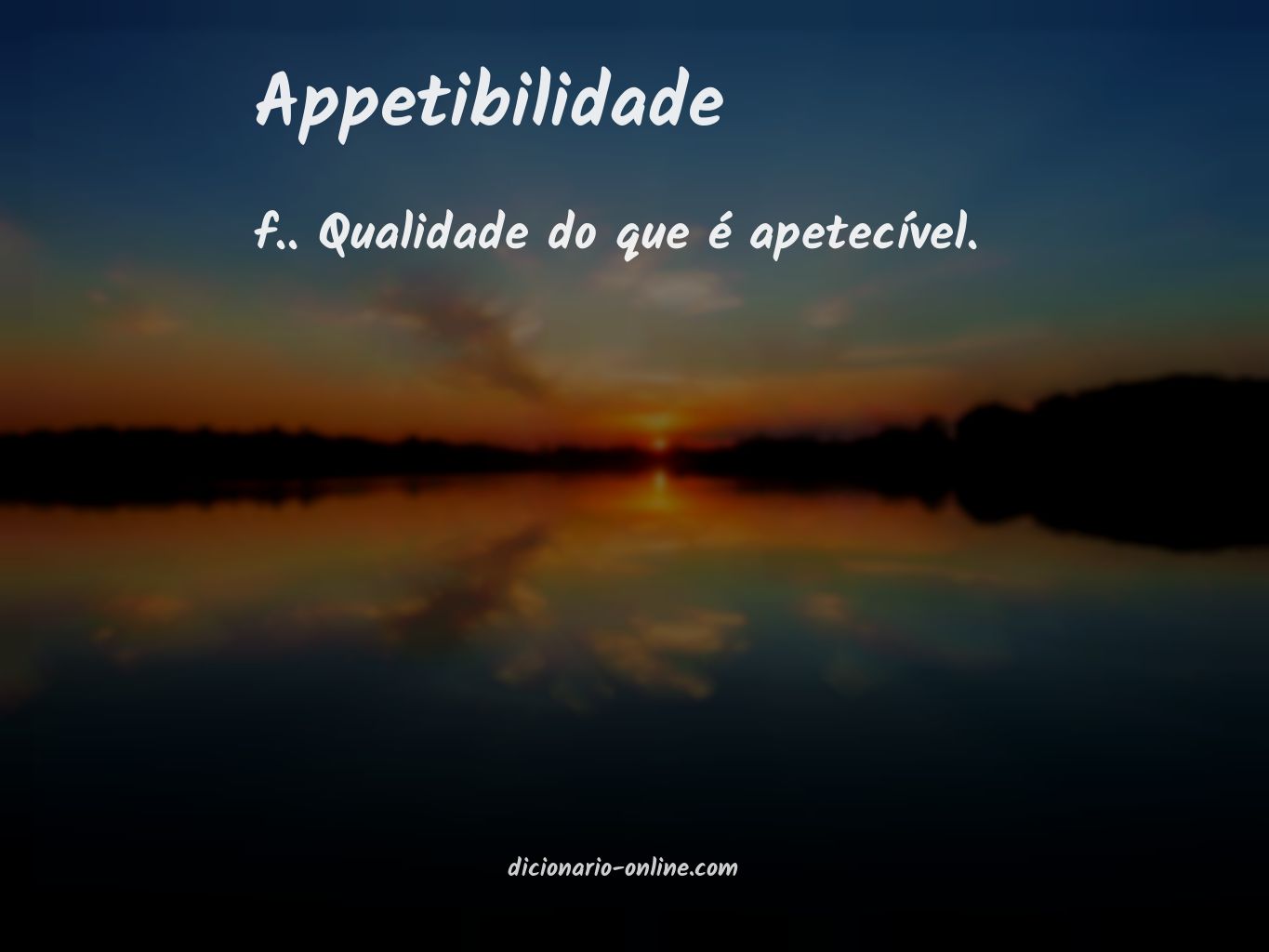 Significado de appetibilidade