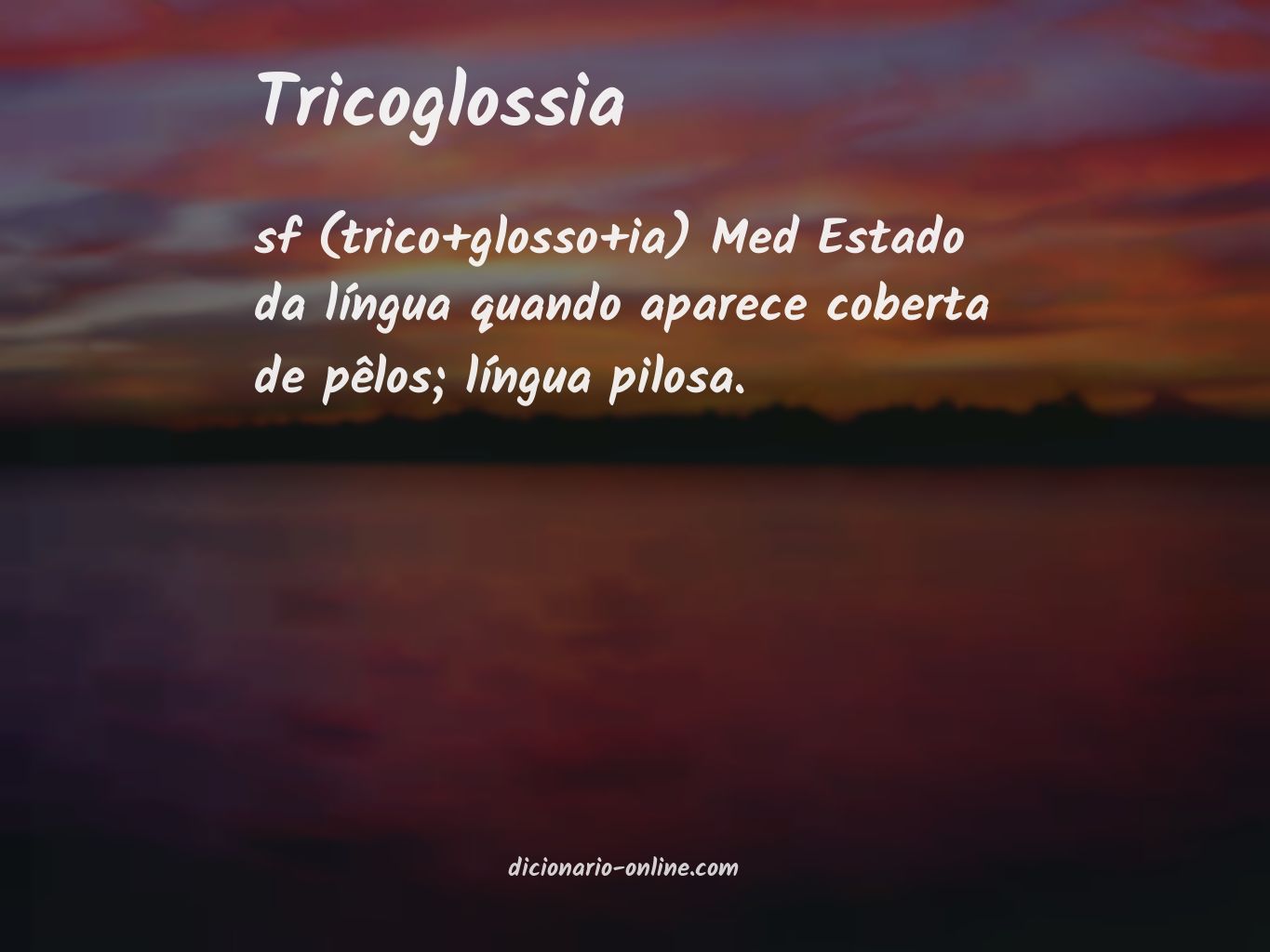 Significado de tricoglossia