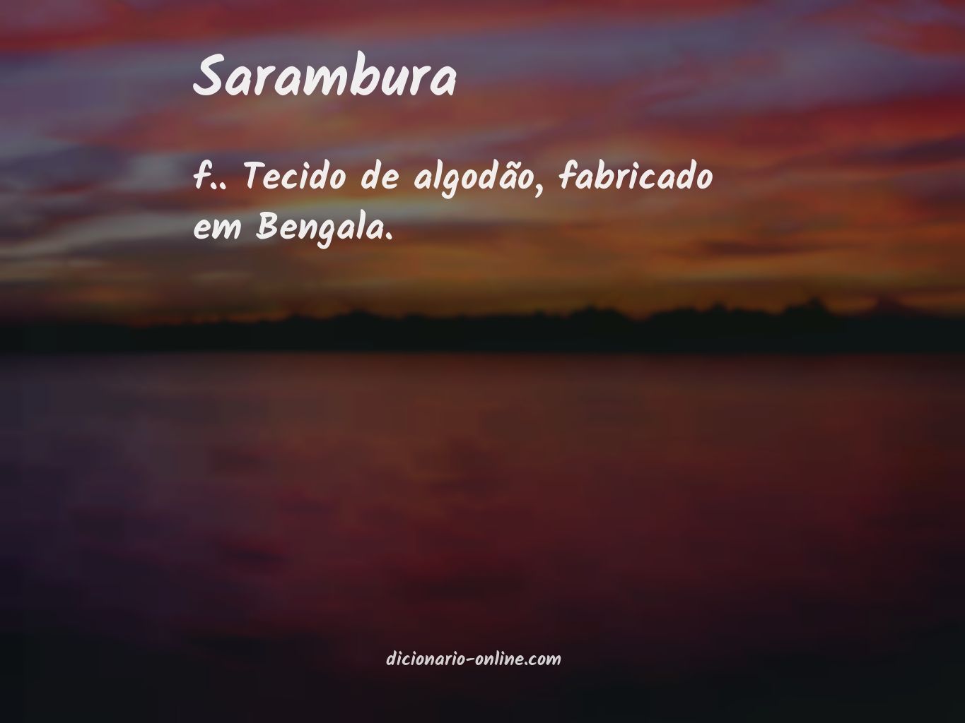 Significado de sarambura