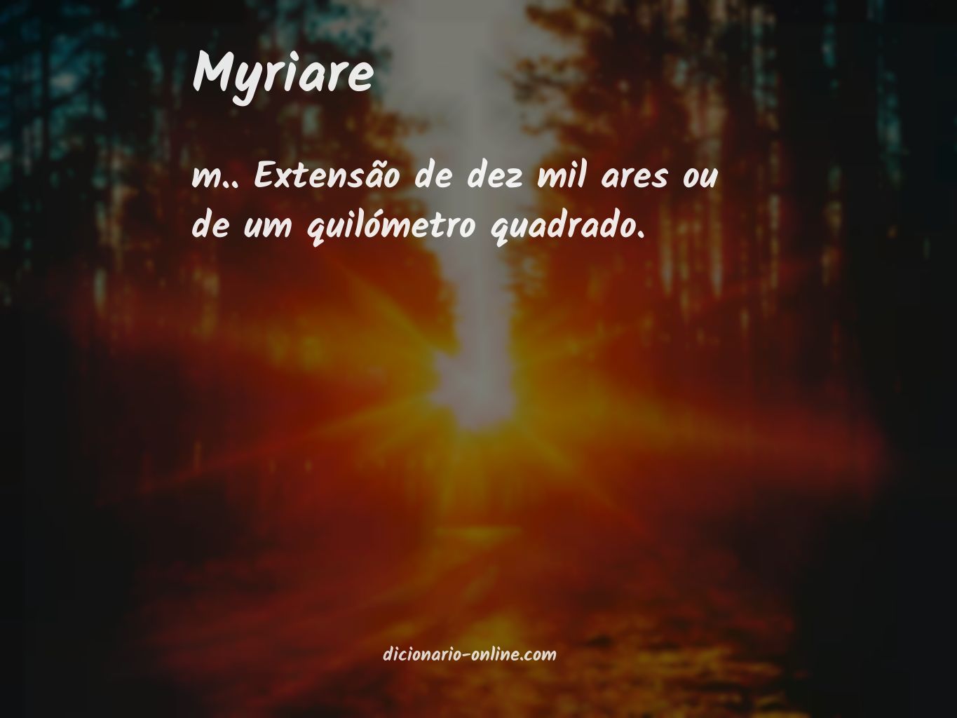 Significado de myriare