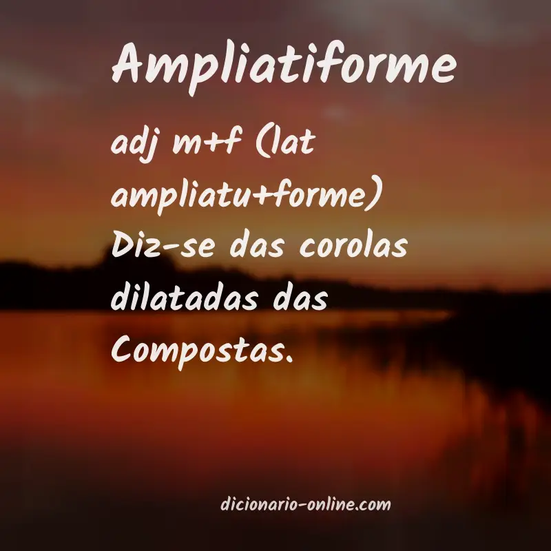 Significado de ampliatiforme