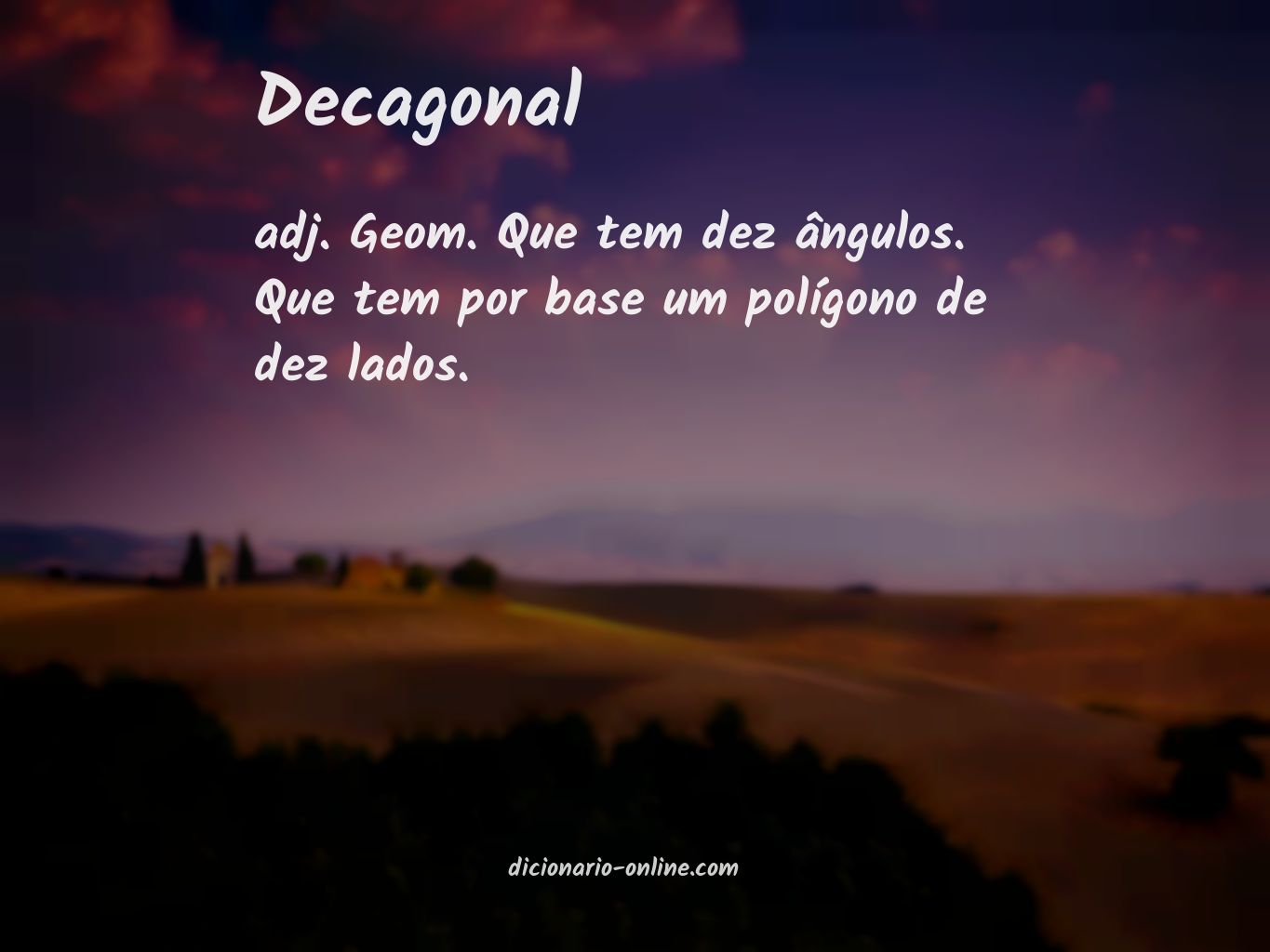 Significado de decagonal