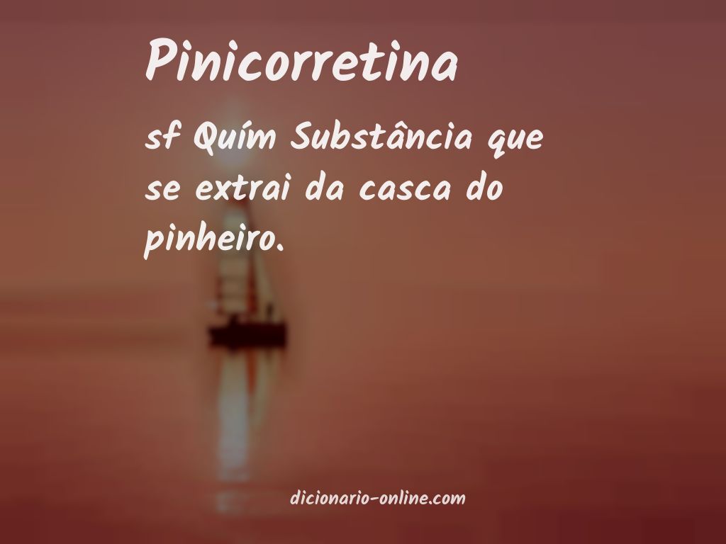 Significado de pinicorretina