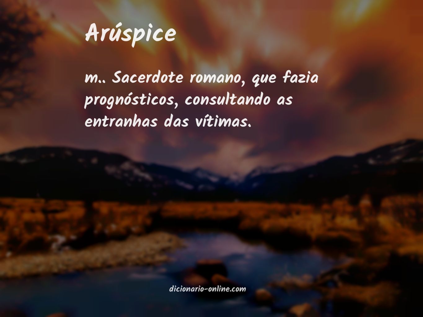 Significado de arúspice