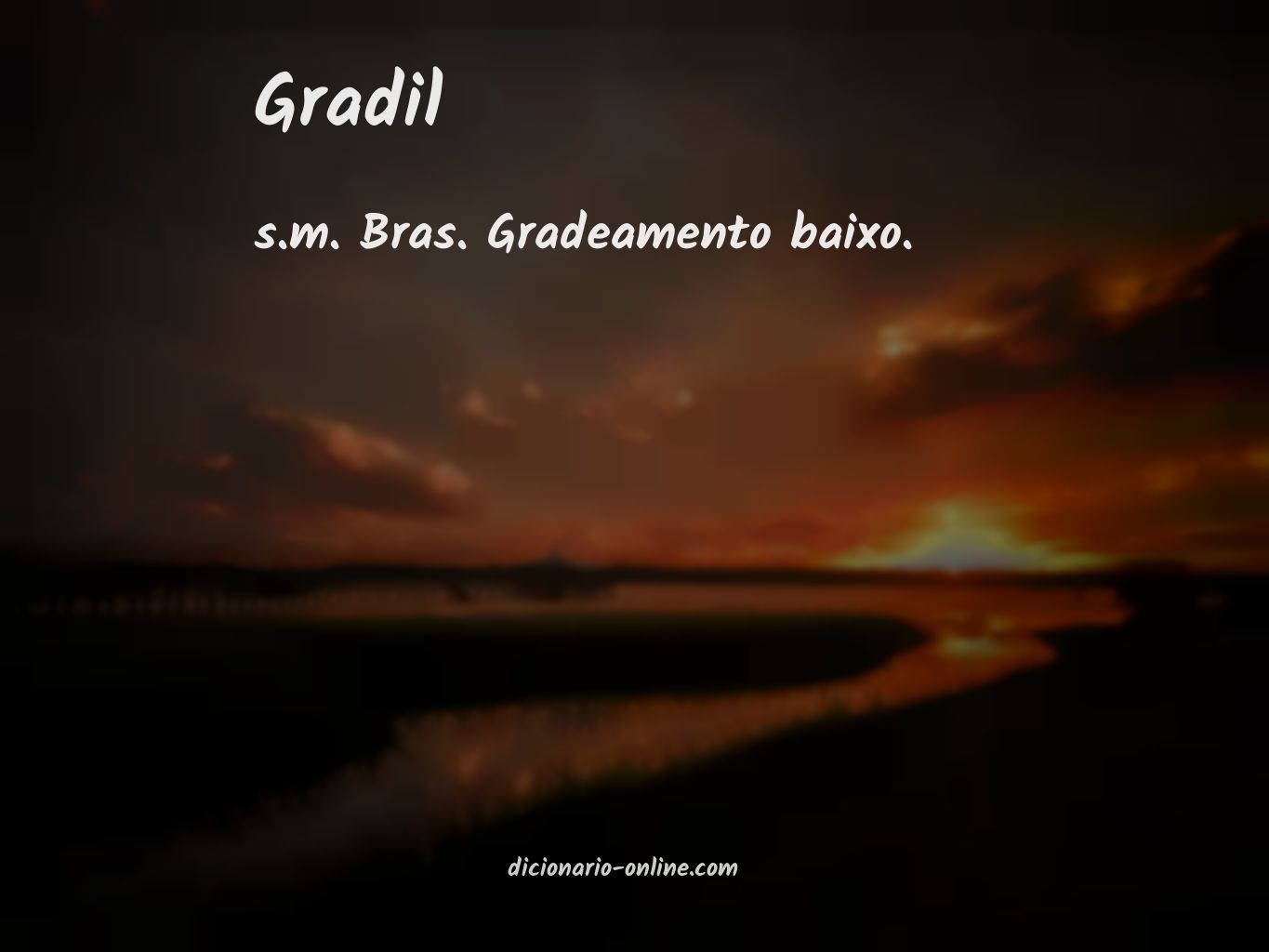 Significado de gradil