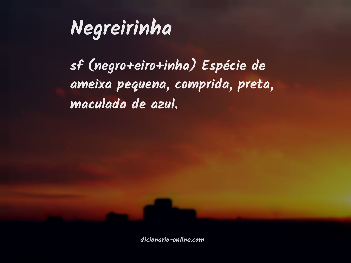 Significado de negreirinha