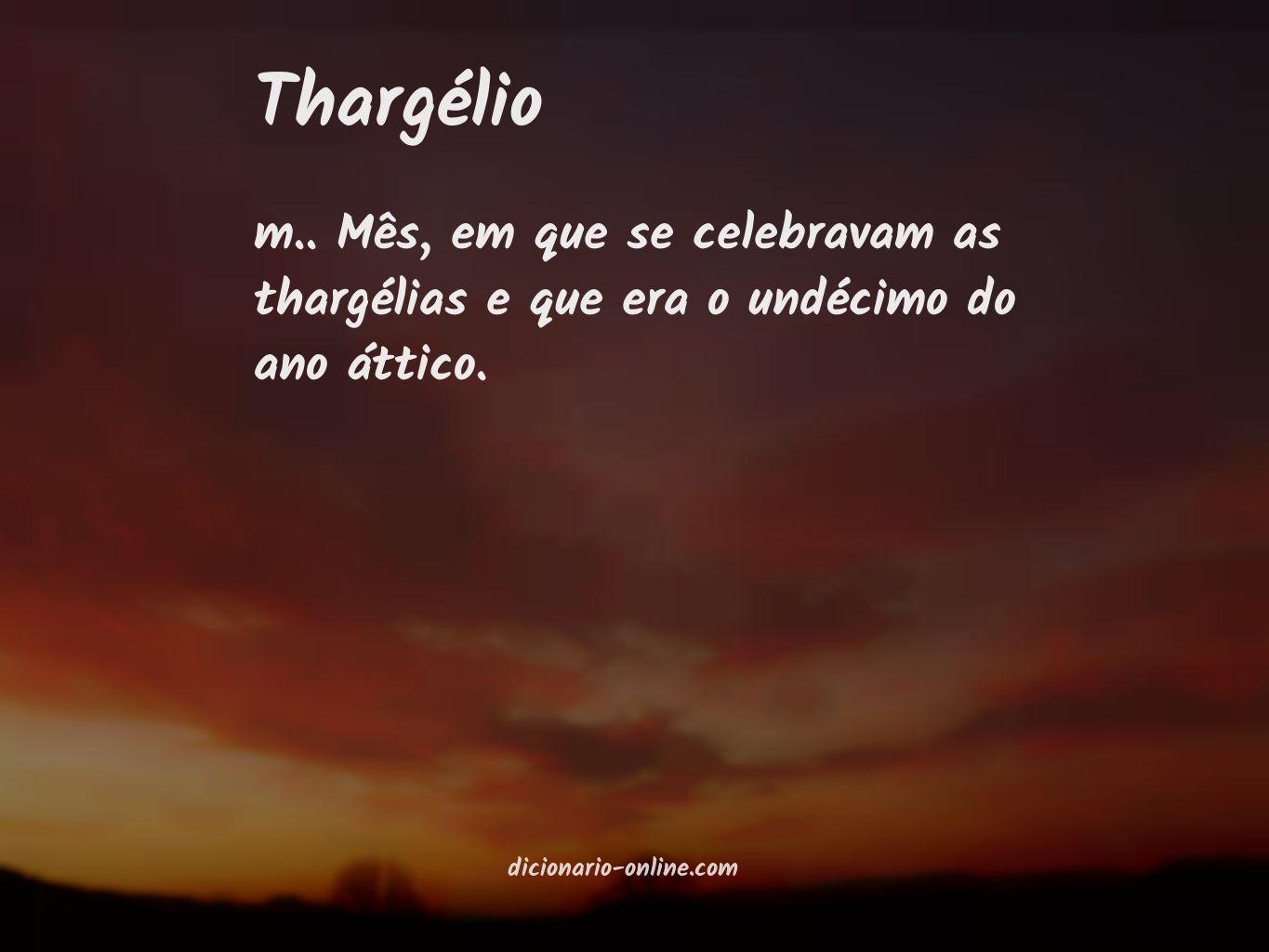 Significado de thargélio