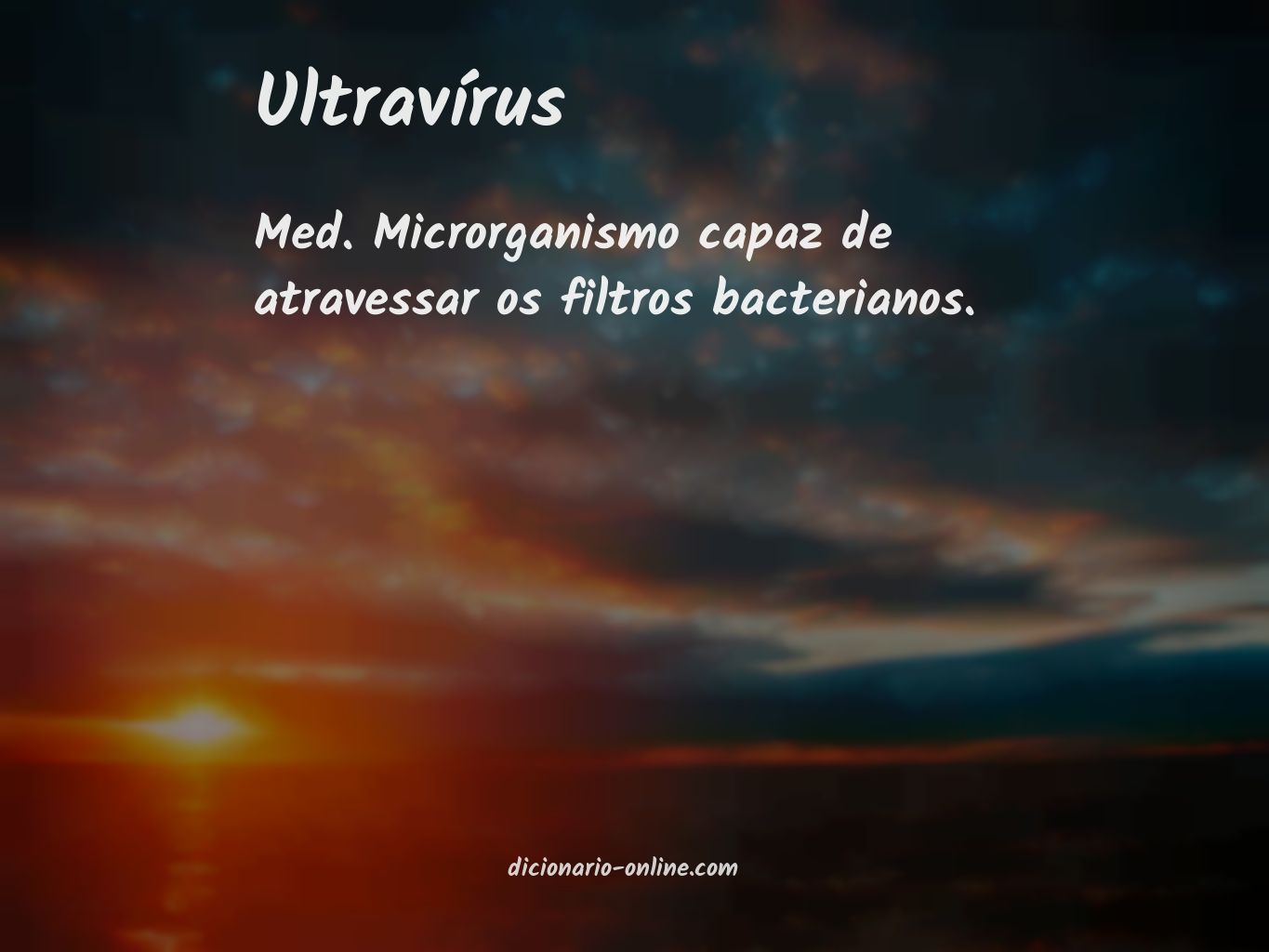 Significado de ultravírus