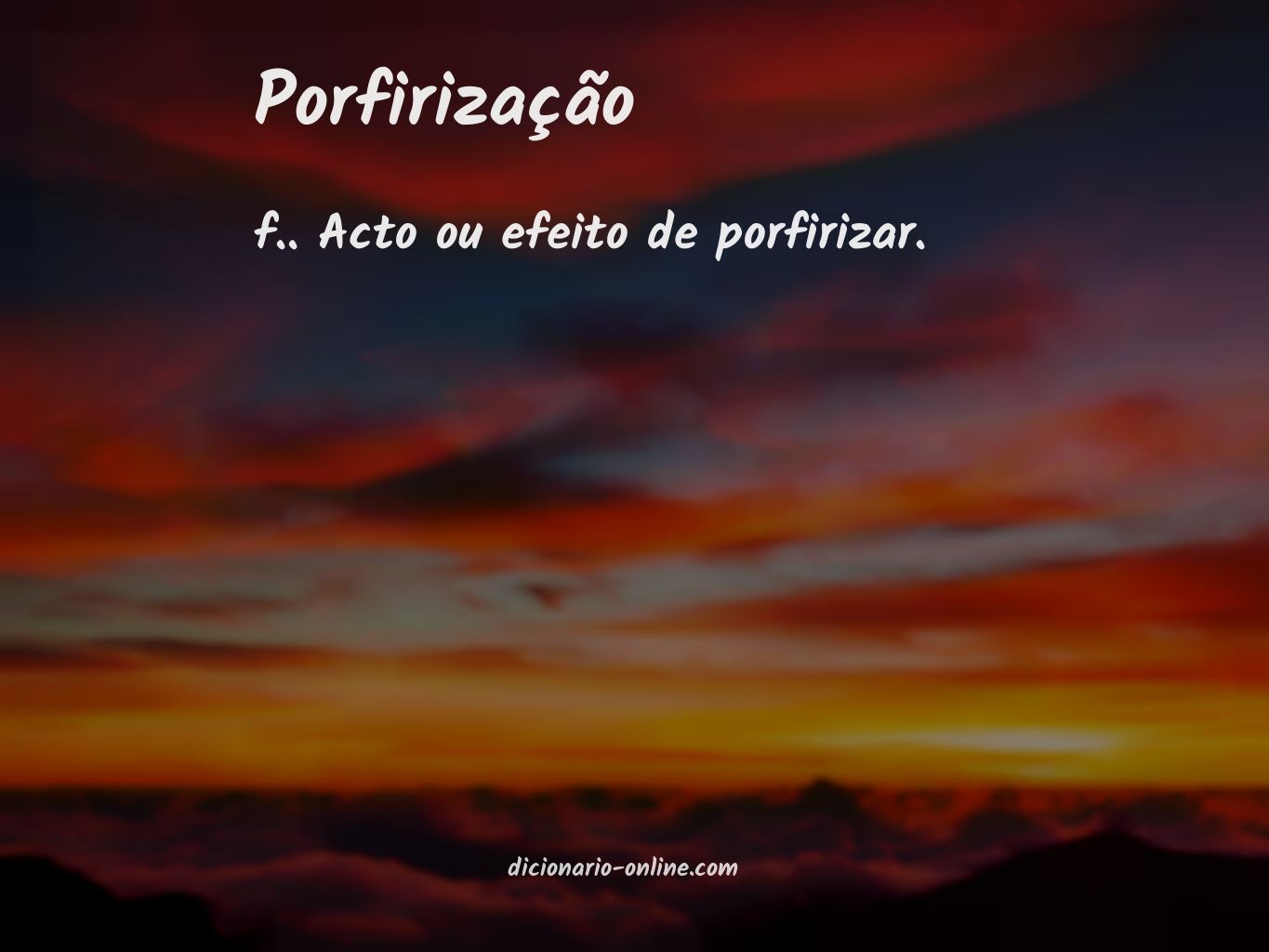 Significado de porfirização