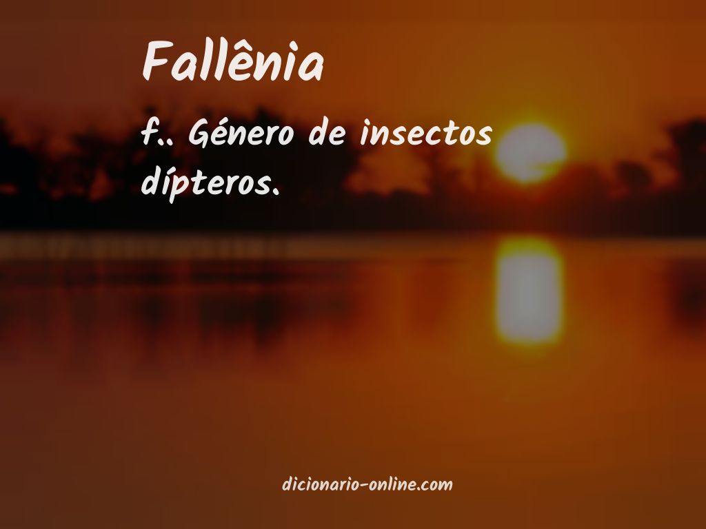 Significado de fallênia