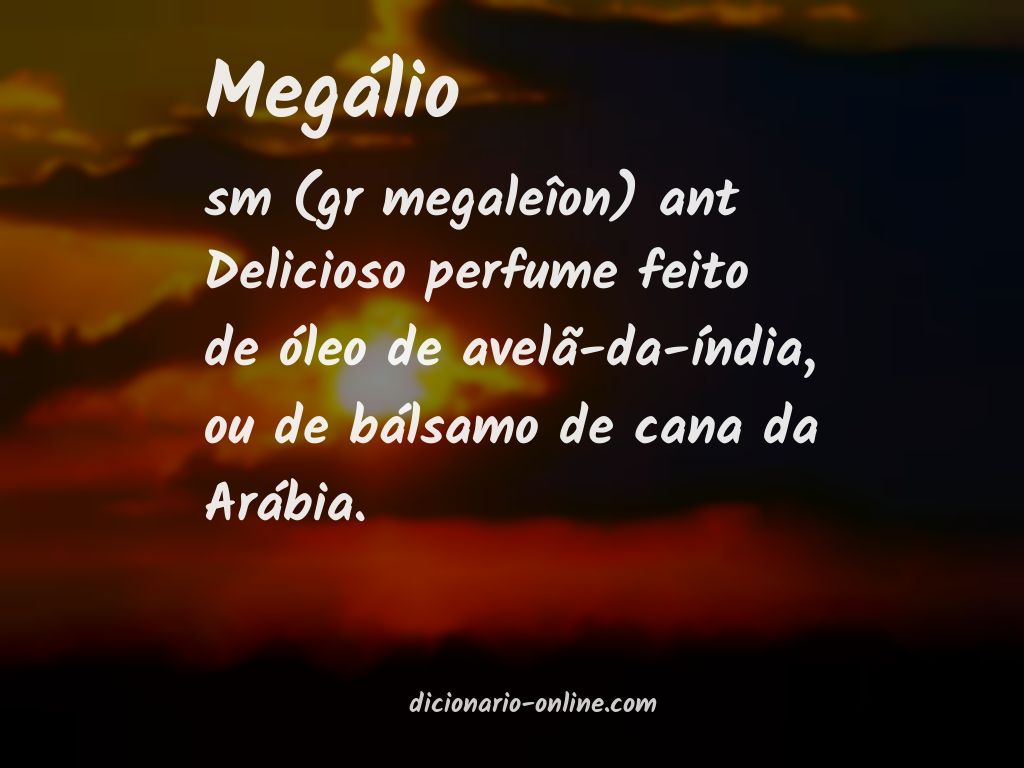 Significado de megálio