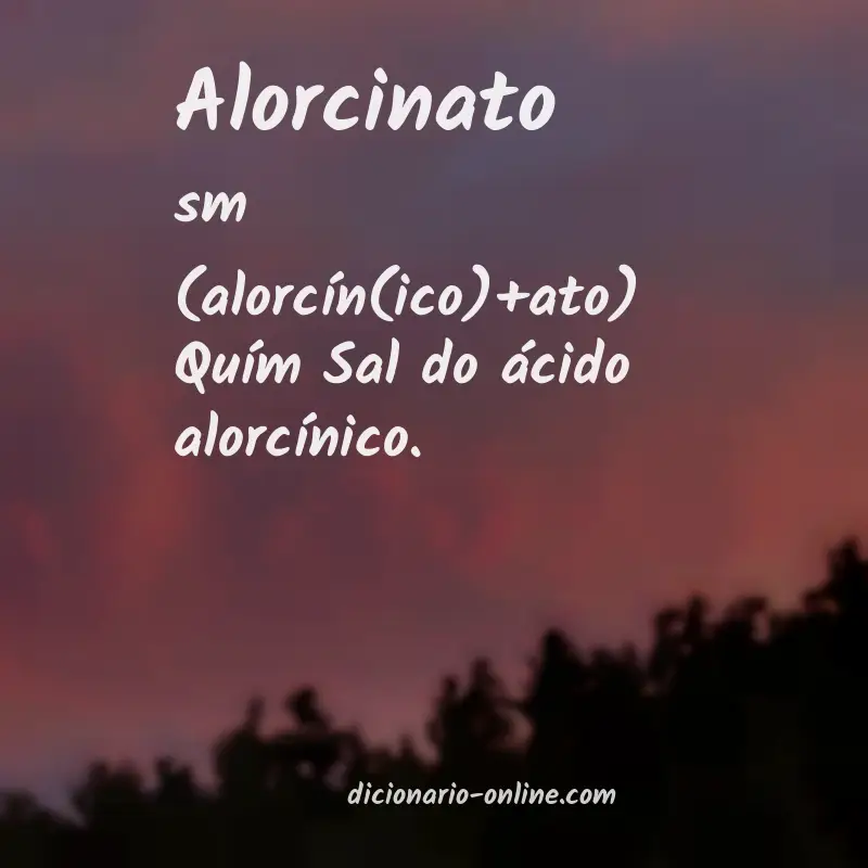 Significado de alorcinato