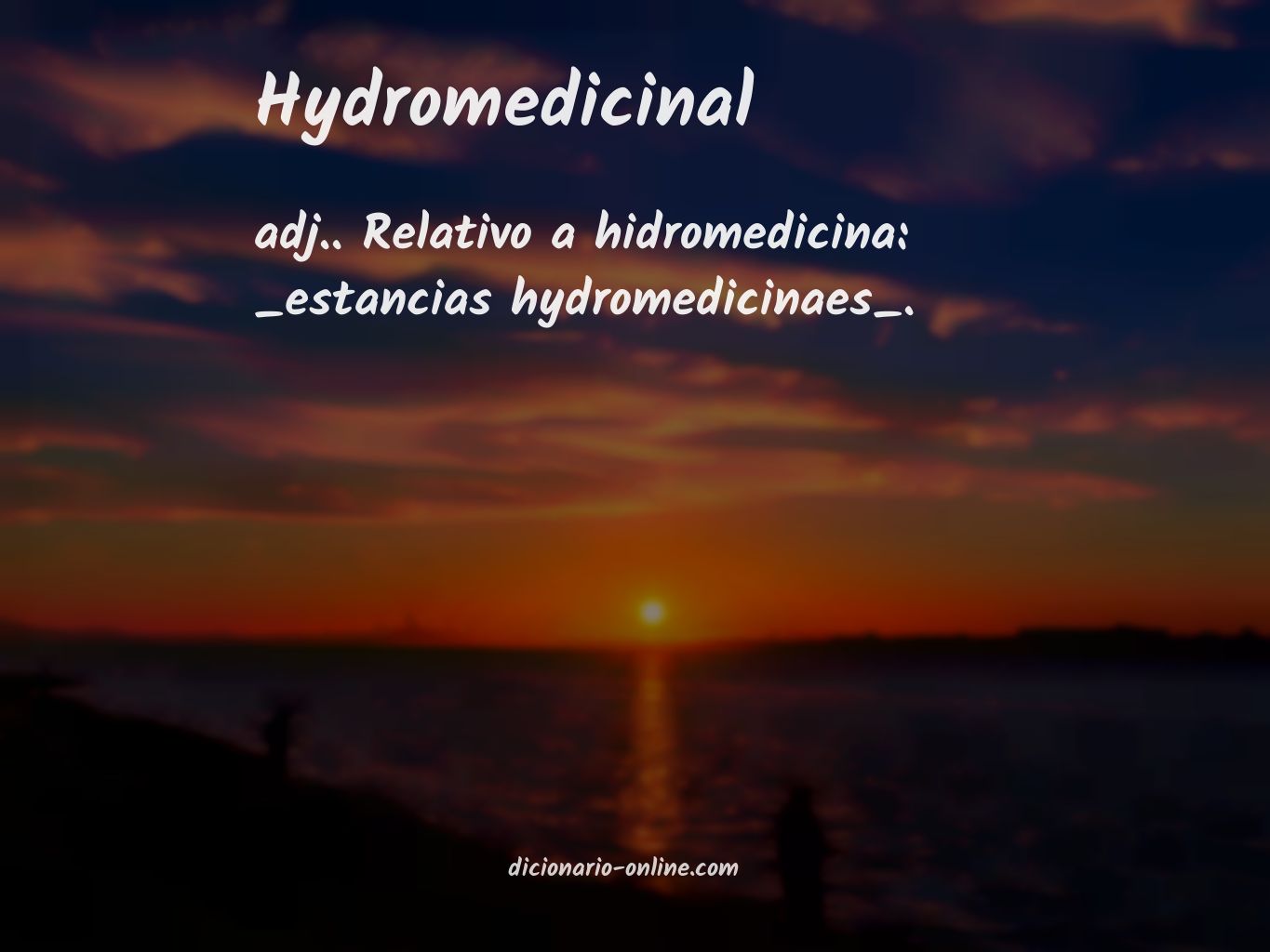 Significado de hydromedicinal