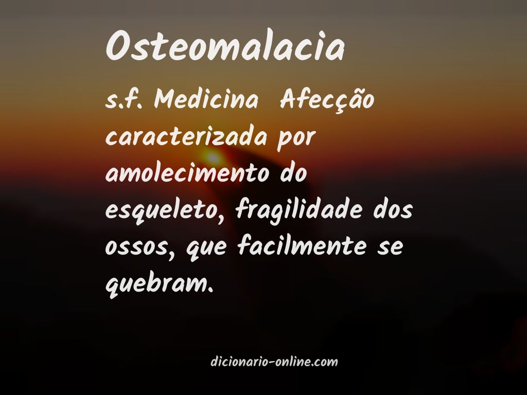Significado de osteomalacia
