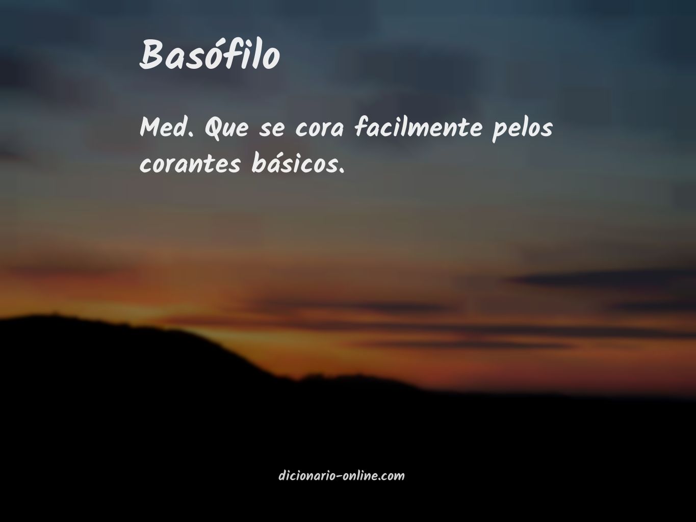 Significado de basófilo