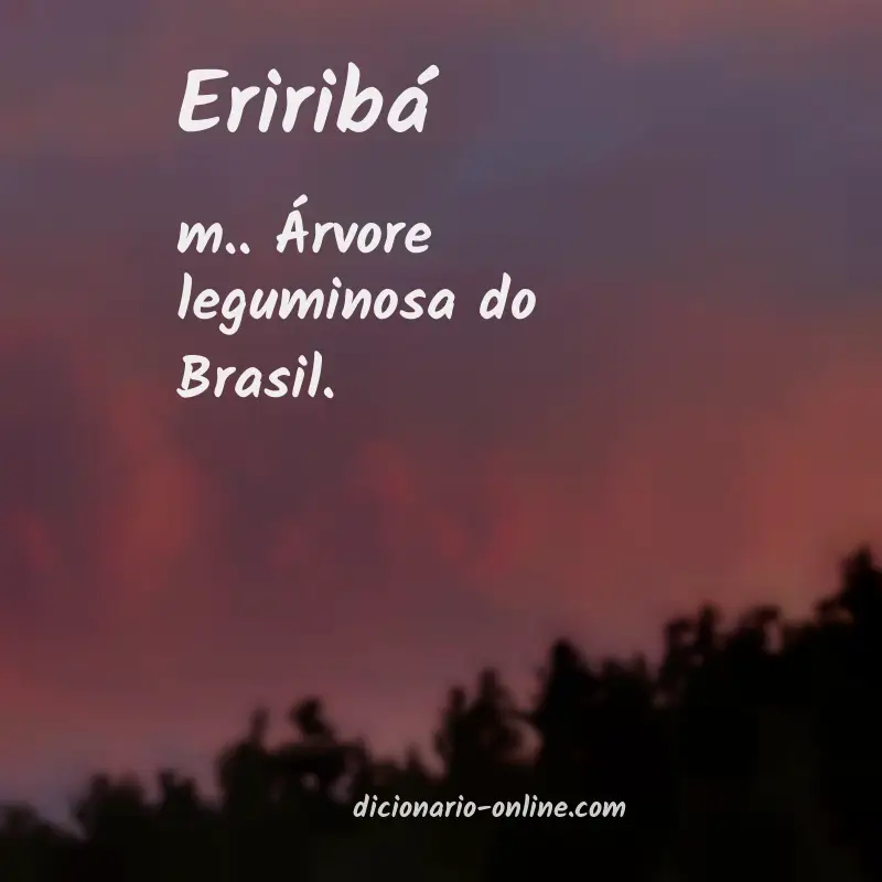 Significado de eriribá