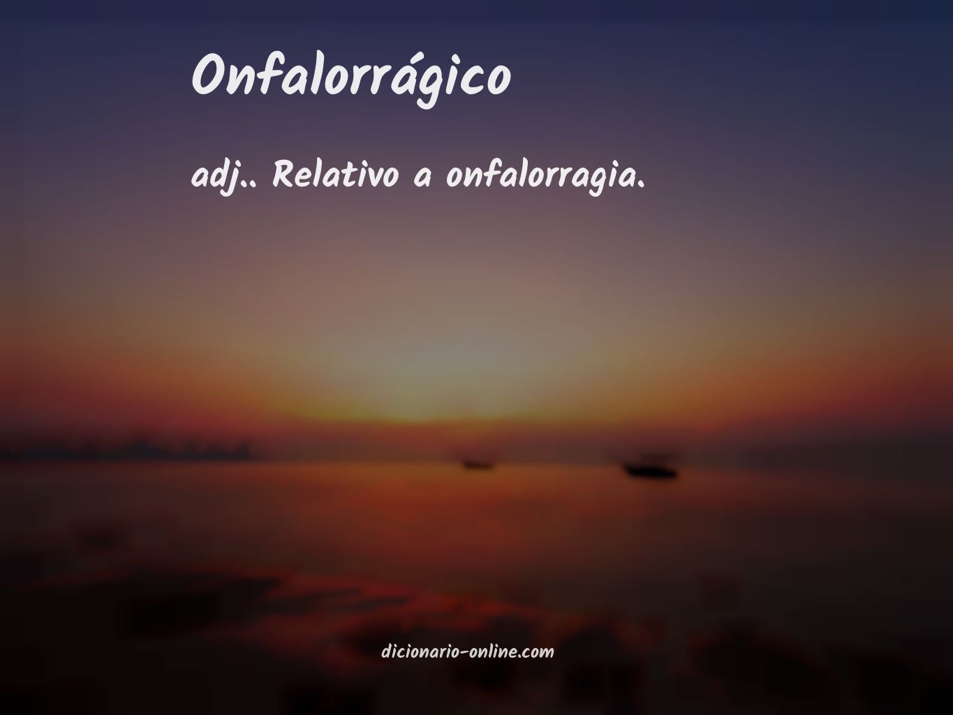 Significado de onfalorrágico