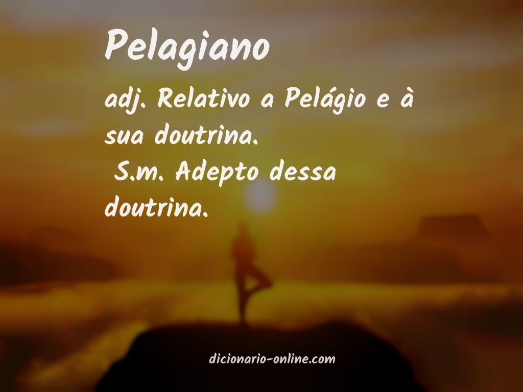 Significado de pelagiano