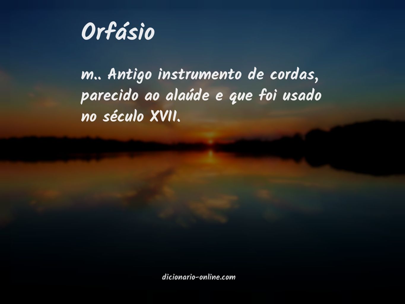 Significado de orfásio