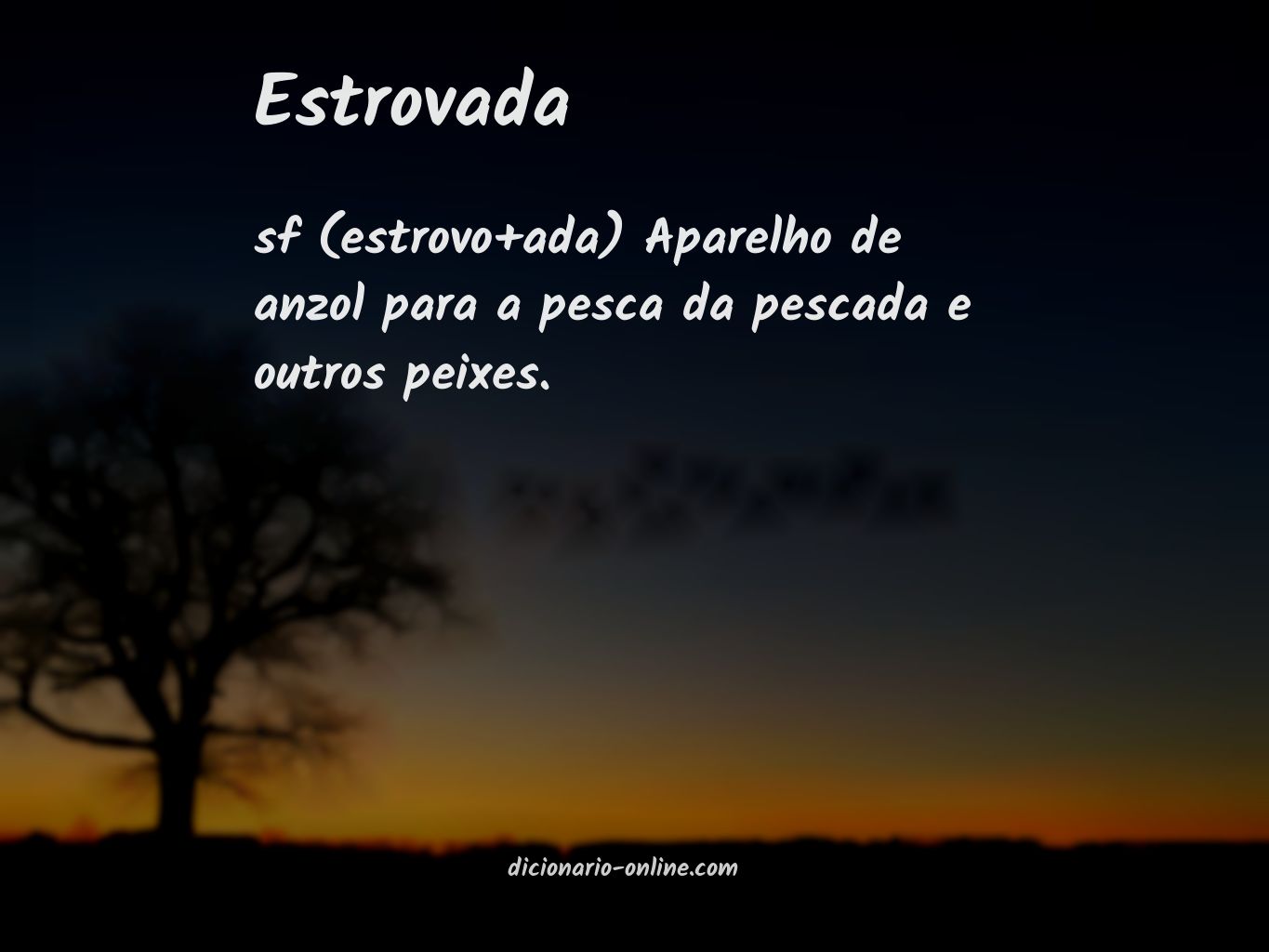 Significado de estrovada