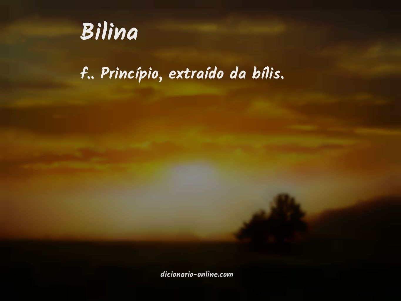 Significado de bilina