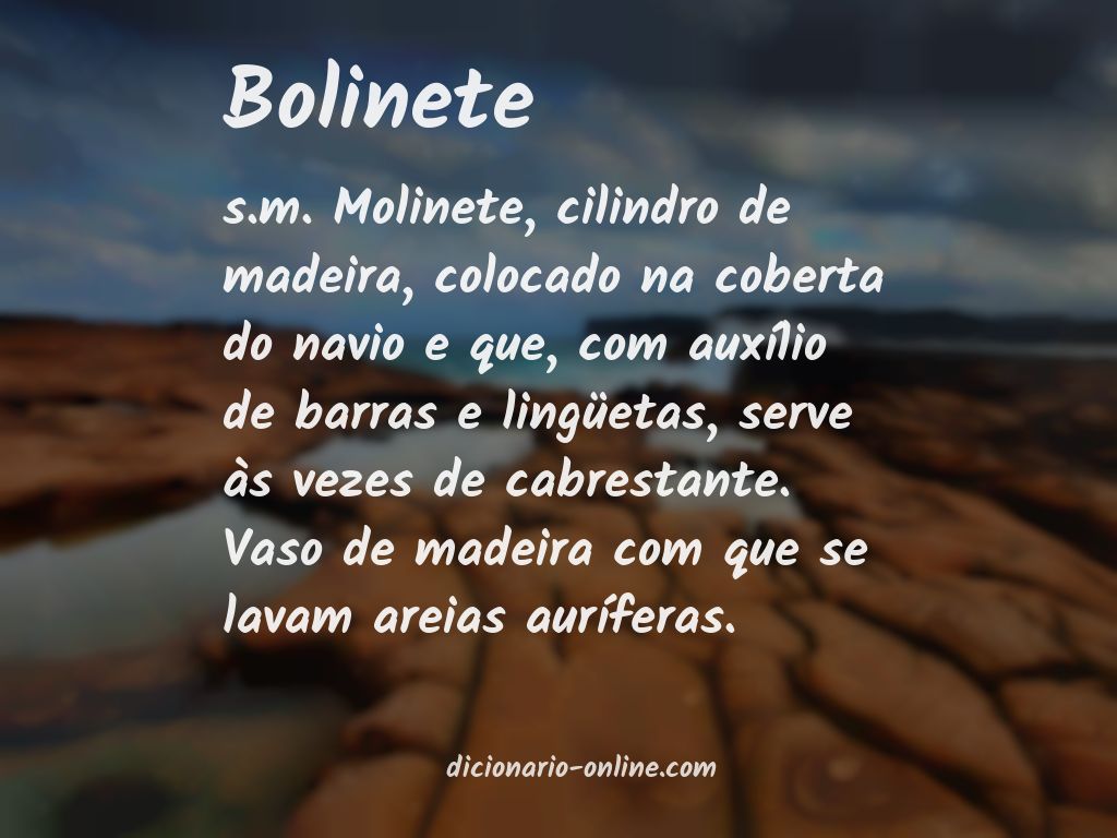 Significado de bolinete