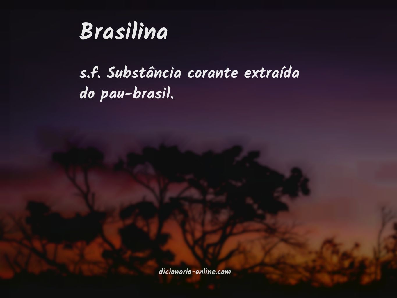 Significado de brasilina