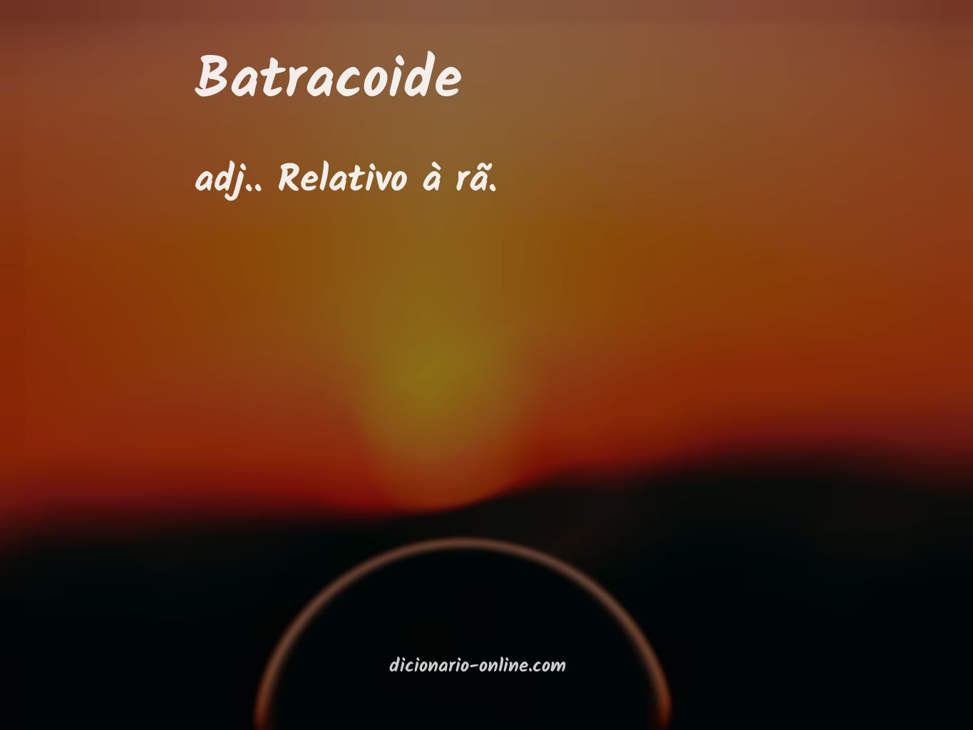 Significado de batracoide