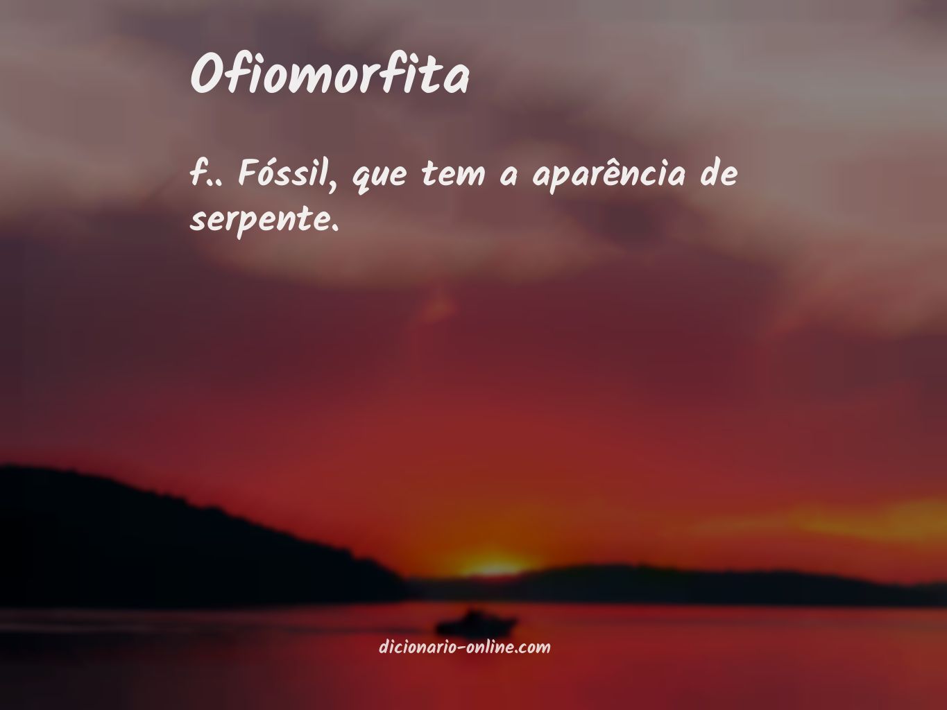 Significado de ofiomorfita